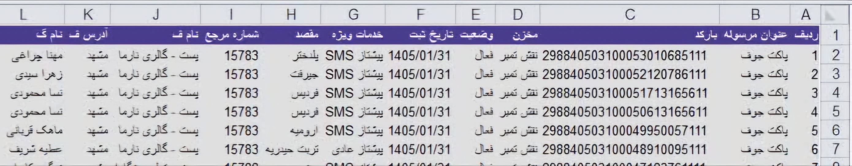 تاریخ 31 فروردین _ پست پیشتاز